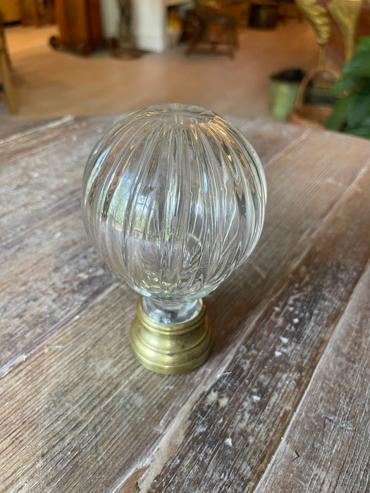 Antique Glass Newel Post Knob