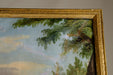 Antique French Trumeau with Romantic Country Scene