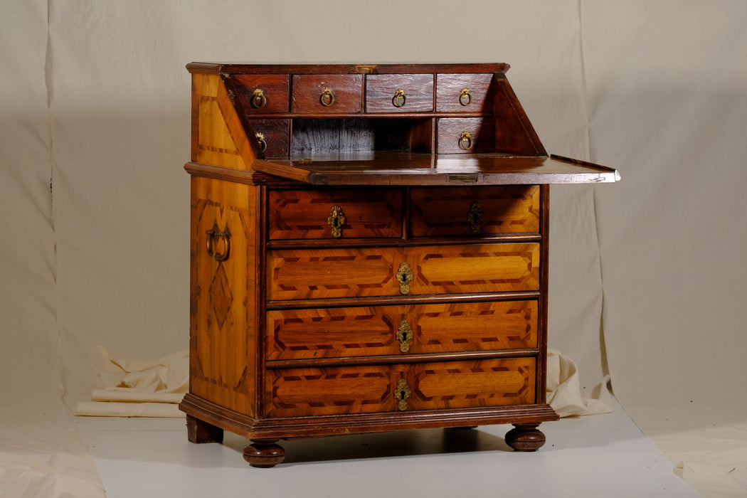 Antique Southern German Marquetry Desk