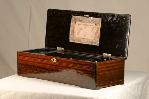 Antique Mandoline Zither Music Box