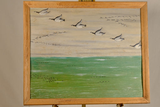 Antique Canadian Geese Painting