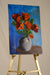 Antique Poppies in Grey Vase Painting