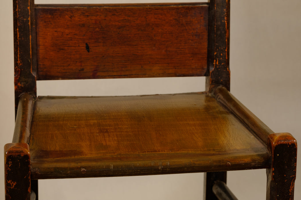 Antique Country Chair with Marquetry