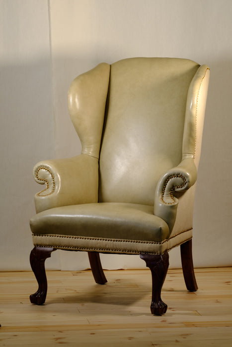 Antique English Wingback Chair