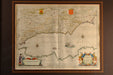 Framed Map of the Mediterranean Sea