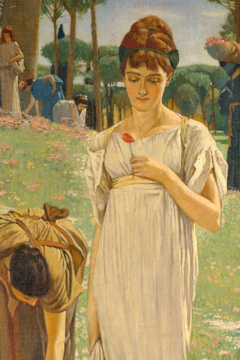 Women Gathering Flowers