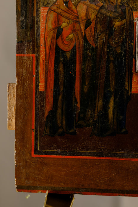 Russian Icon- Crucifixion and Procession Cross