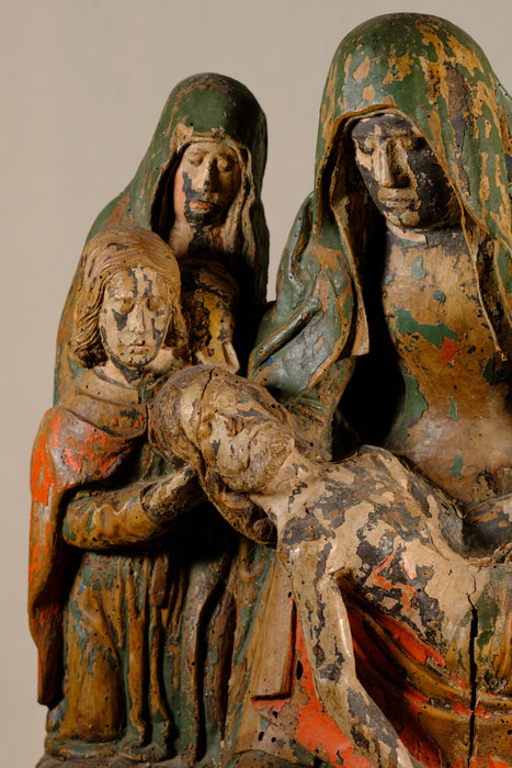 Oak Carving of the Lamentation of Christ