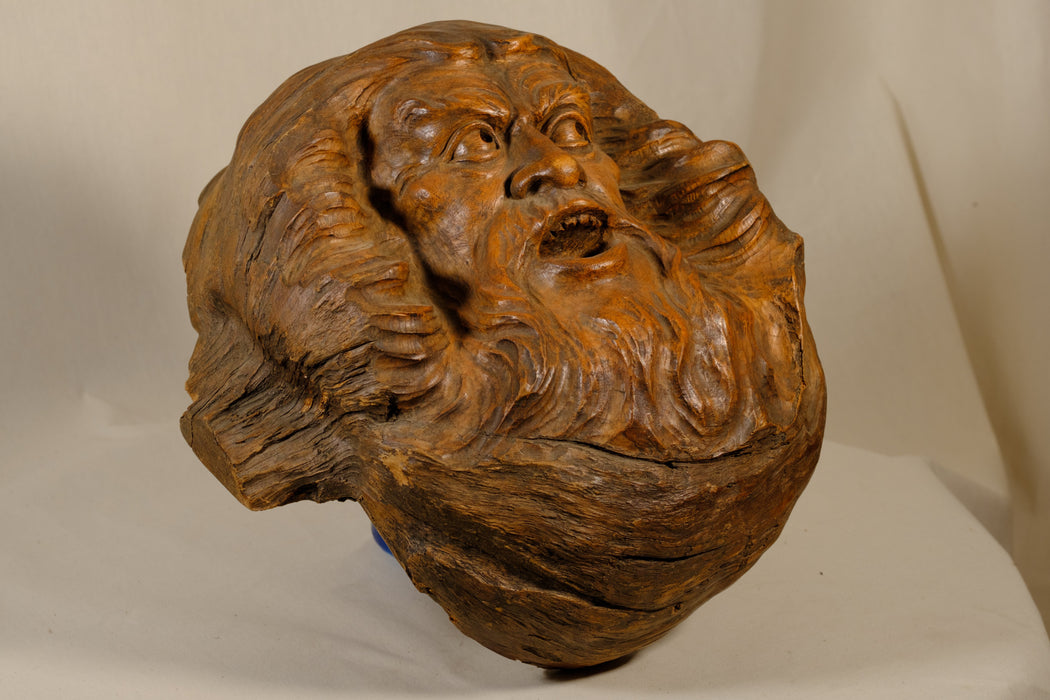 SOLD - Wooden Sculpture of a "Man in the tree"