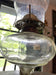 Glass Oil Lamp #1017 and antique item.